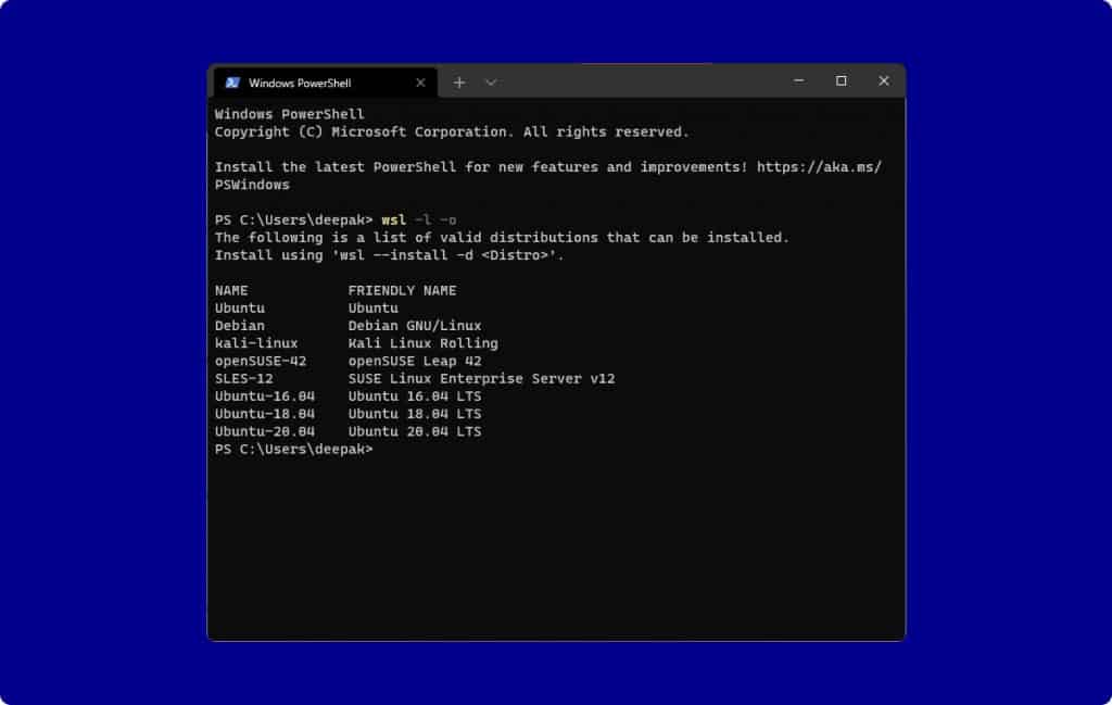 How To Install WSL On Windows 11