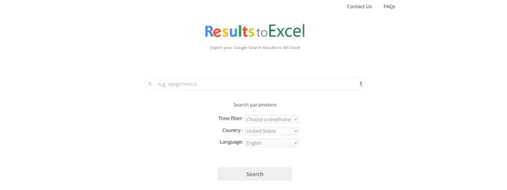 Use Results to Excel web app
